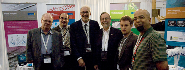 Pictured from left to right: Ron Rankine, Michael Dick, Sheldon Levy (Ryerson University President), Dr. Michael Murphy, Michael Lawrie, and Many Ayromlou.